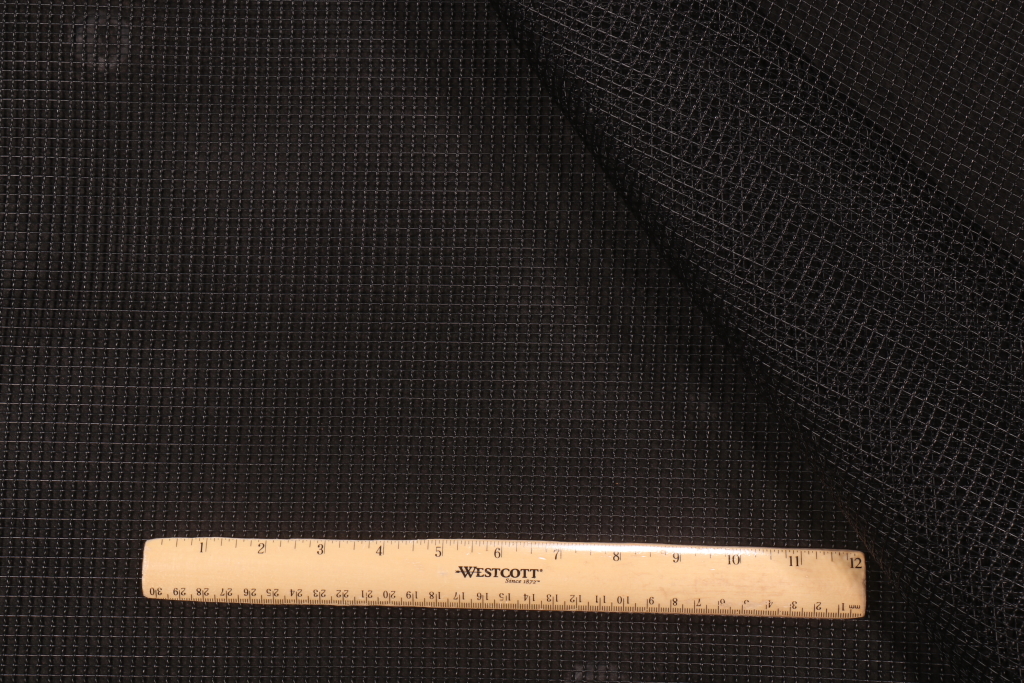 14 Yards Leno Woven Vinyl Mesh Netting Outdoor Fabric in Black