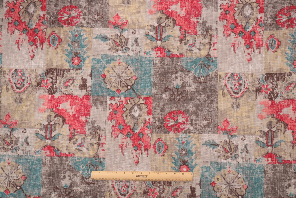 4.63 Yards Covington Padma Printed Cotton Drapery Fabric in 195Vintage