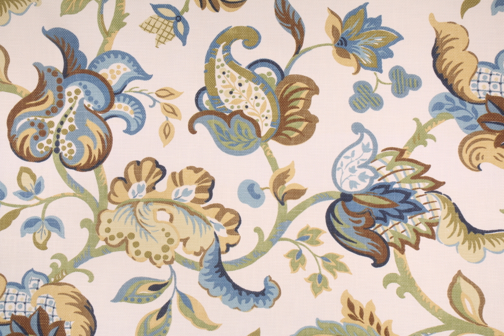 Richloom Kalita Printed Cotton Decorator Fabric in Tourmaline