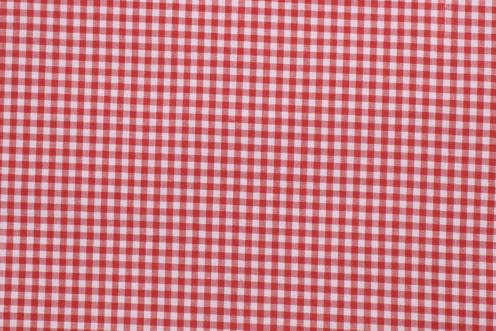 2 Yards Thibaut F96128 Woven Cotton Gingham Decorator Fabric in Red