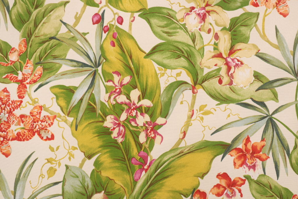 11 Yards Tommy Bahama Paradise Point Printed Polyester Outdoor Fabric in Fresco