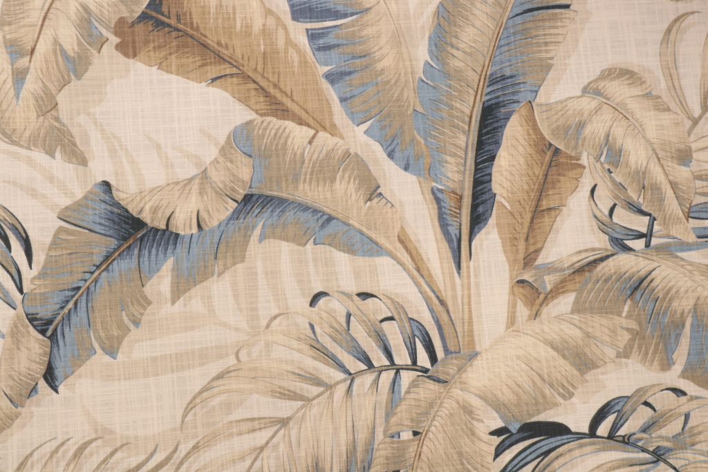 10 Yards Tommy Bahama Palmiers Printed Cotton Drapery Fabric in Riptide