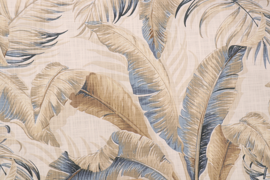 13 Yards Tommy Bahama Palmiers Printed Cotton Drapery Fabric in Riptide