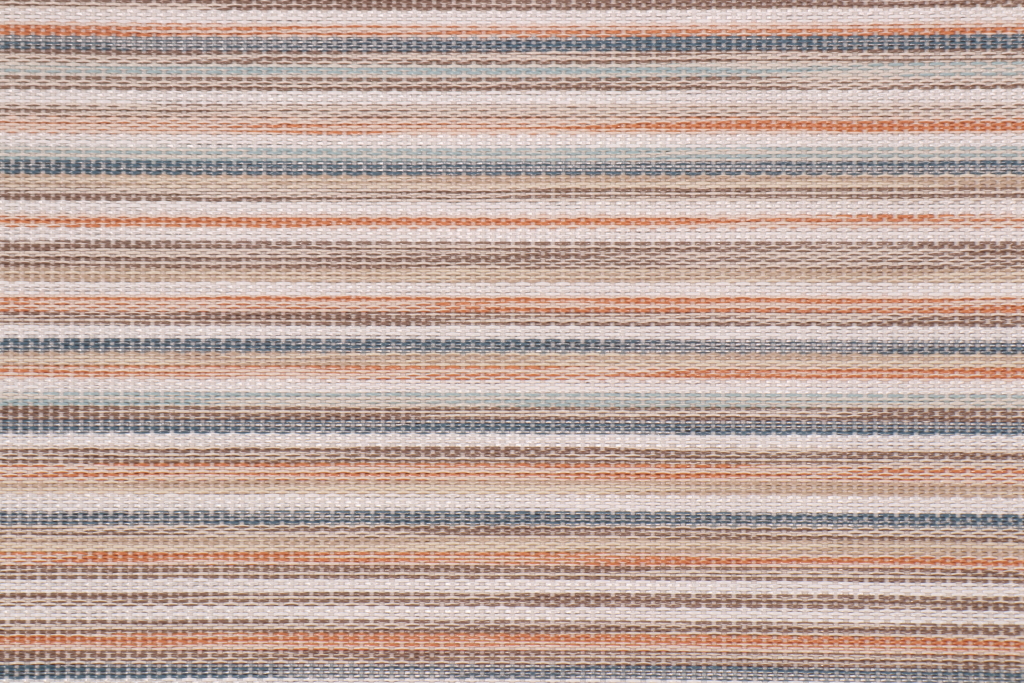 Phifertex Stripe Woven Vinyl Mesh Sling Chair Outdoor Fabric in Canyon