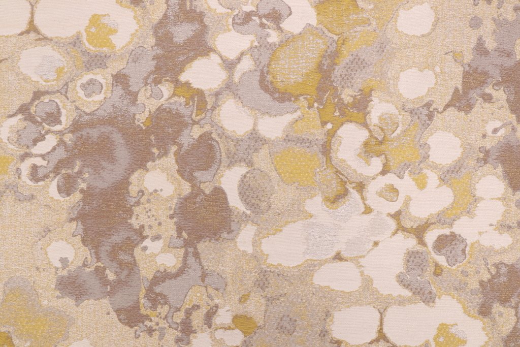 Splatter Tapestry Upholstery Fabric in Citron