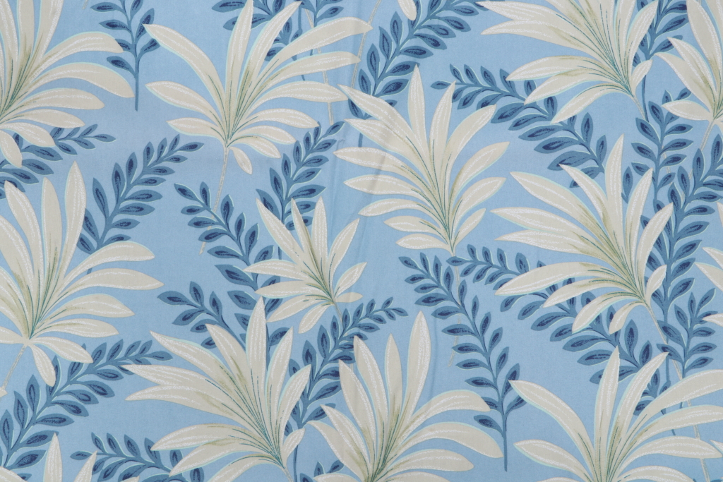 10.13 Yards Robert Allen Tropical Printed Polyester Drapery Fabric in