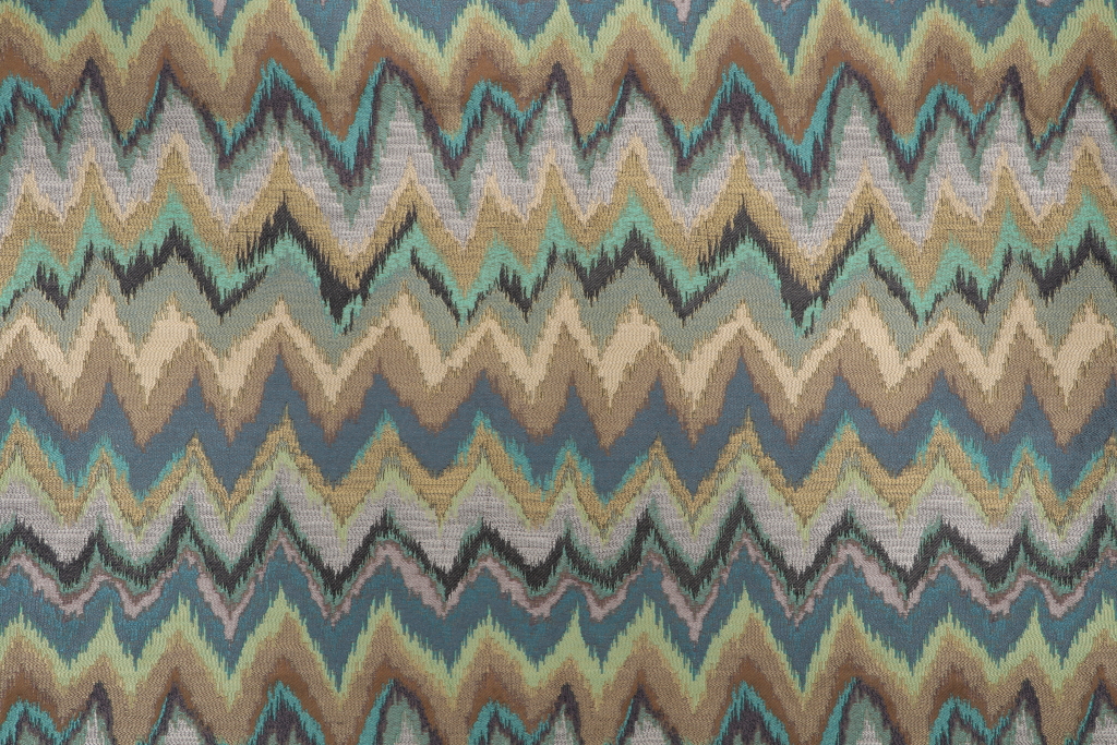 4.63 Yards Vision Fabrics Chania Tapestry Upholstery Fabric in Parrot