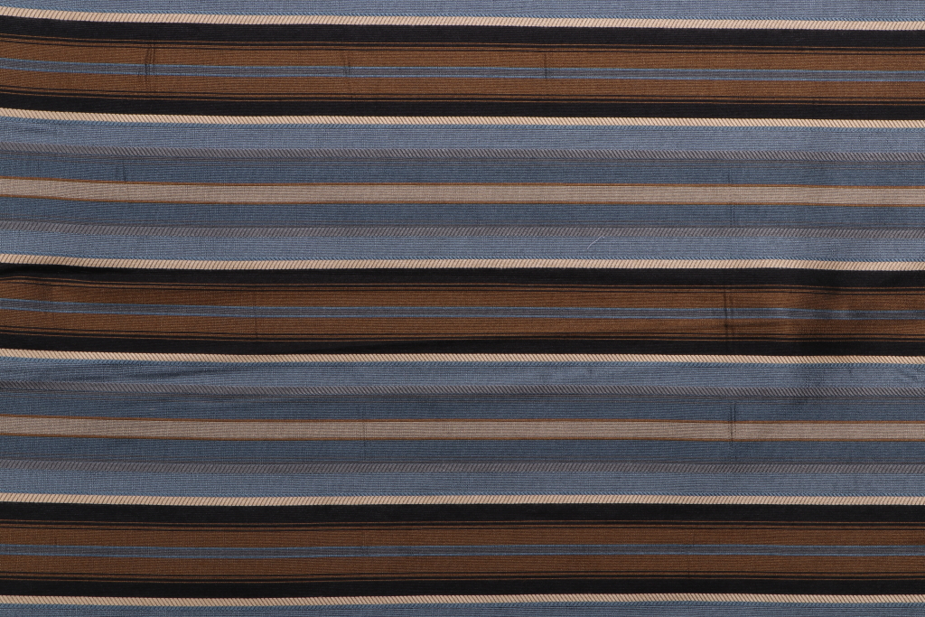 .75 Yards Robert Allen Stripe Woven Drapery Fabric in Bluestone