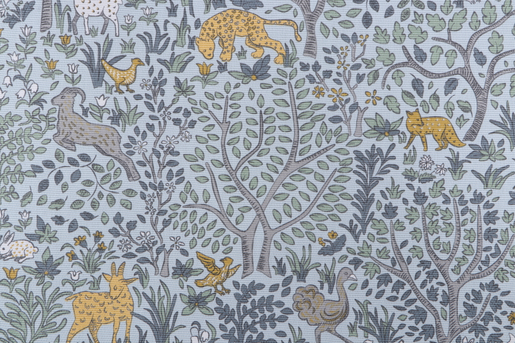 7.38 Yards Robert Allen Dwell Studios Folkland Printed Cotton Decorator