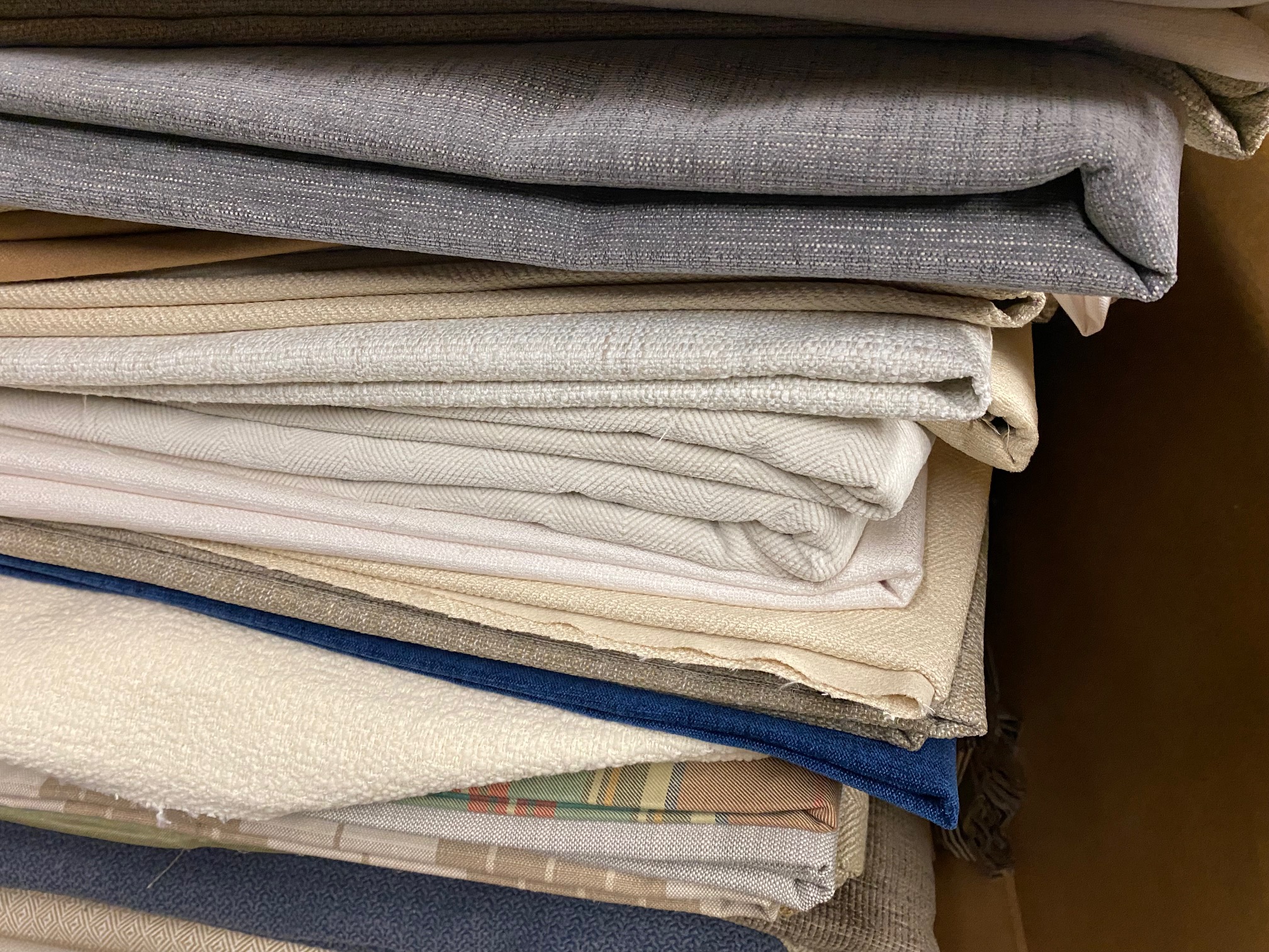 422 Yards Assorted Designer Fabric Remnants