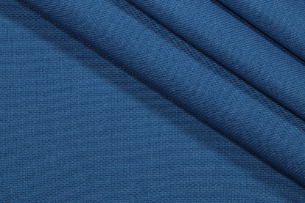 9 Yards Solid Woven Outdoor Fabric in Blue