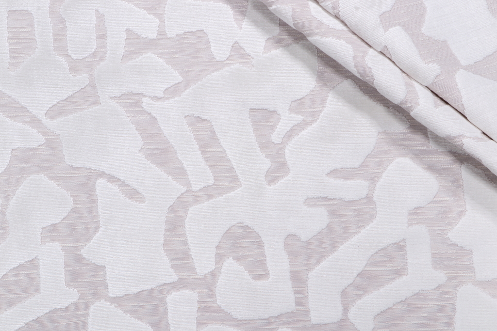 Hamilton Donella Velvet Upholstery Fabric in Ivory