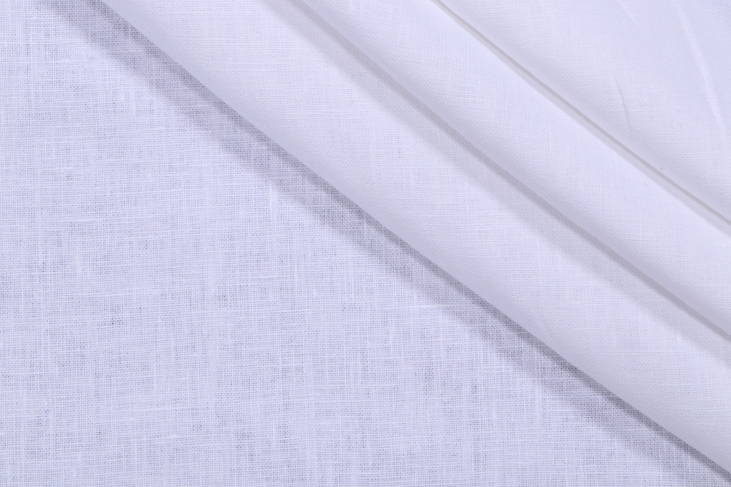 Jackson Woven Linen Blend Decorator Fabric in White