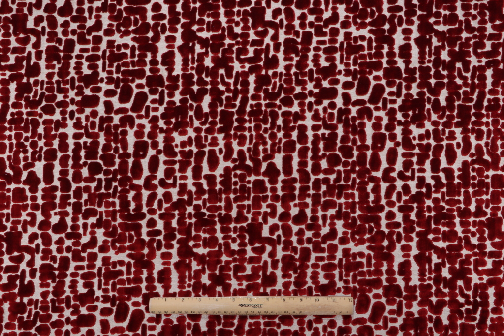 Hamilton Asher Velvet Upholstery Fabric in Fire