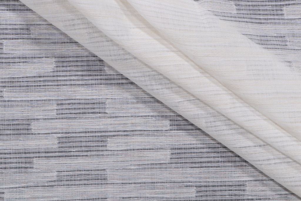 6 Yards Defined Sheer Drapery Fabric in Cream