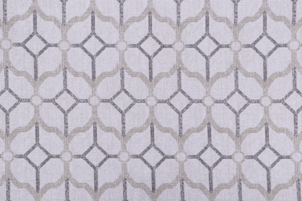 Magnolia Home Rockaway Printed Cotton Drapery Fabric in Pewter