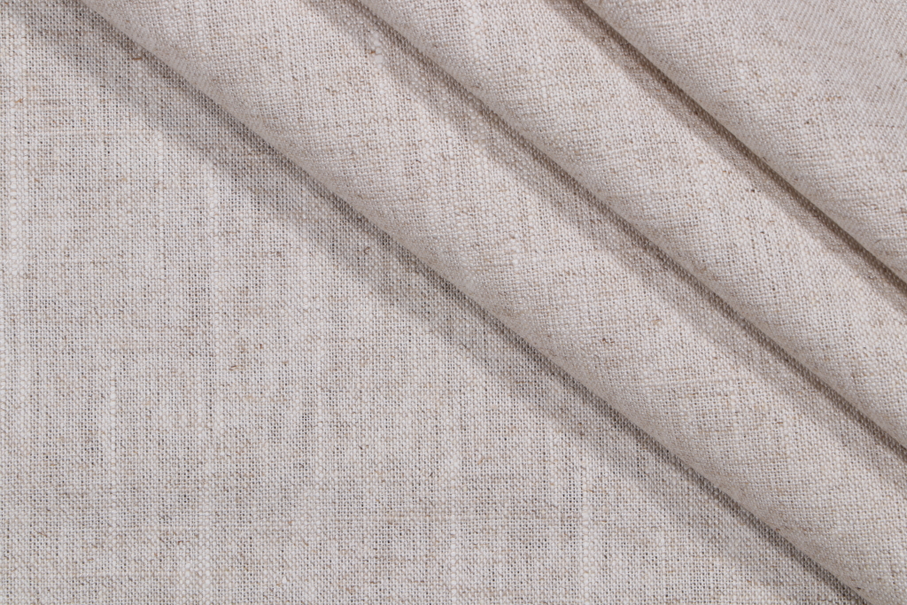 2.75 Yards Wiltshire Linen Woven Decorator Fabric in Natural