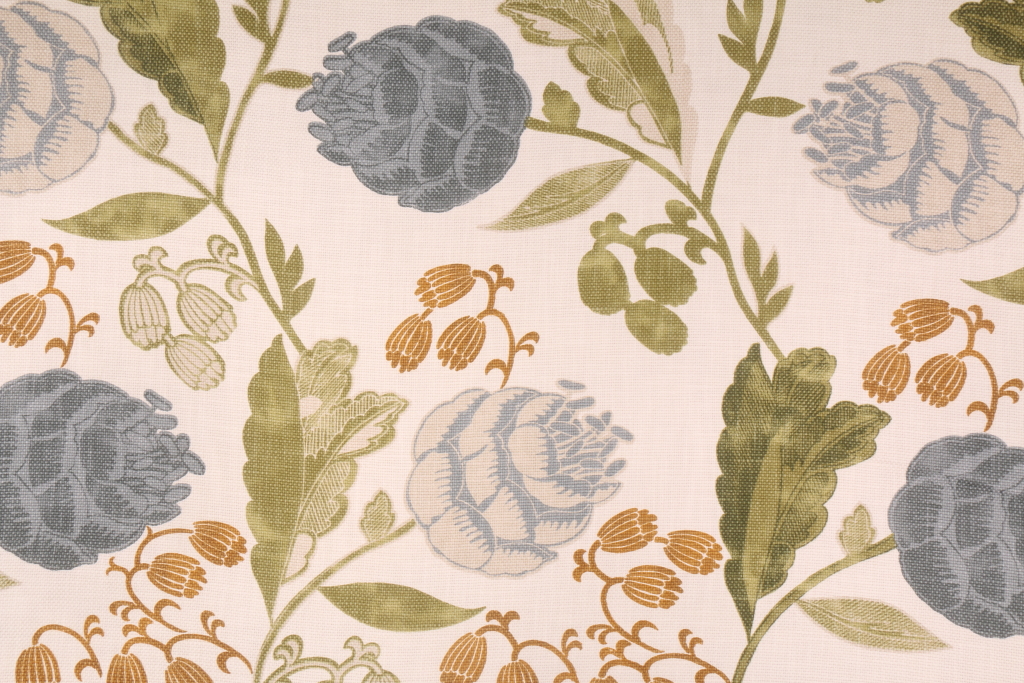 Richloom Chandler Printed Cotton Decorator Fabric in Mineral