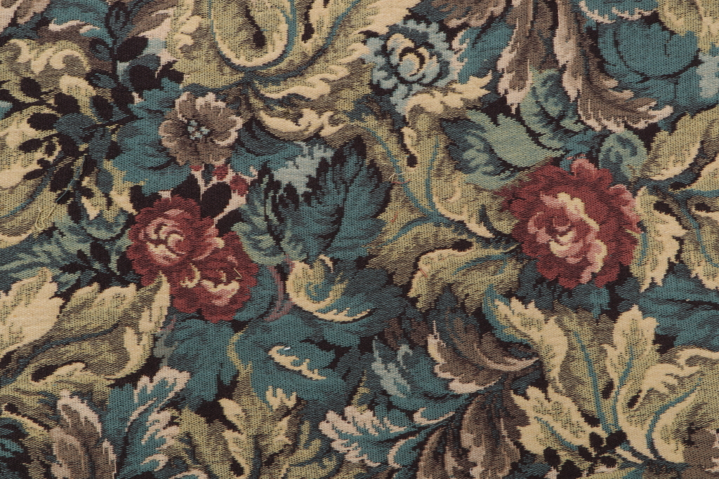 2.25 Yards Scalamandre Aubusson Tapestry Upholstery Fabric in Multi