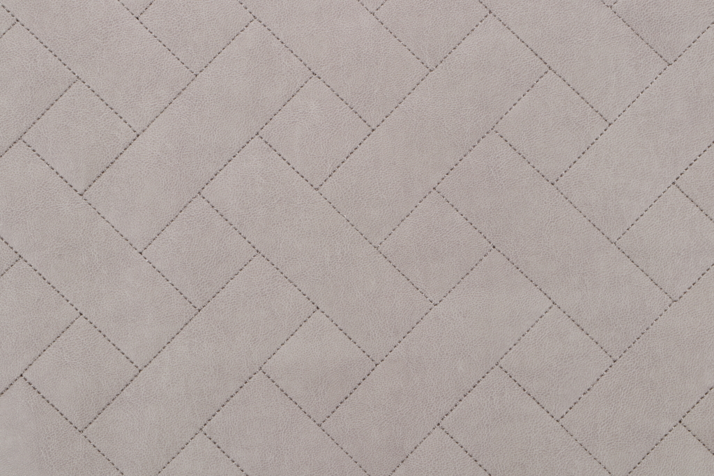 Sample of Mill Creek BaltimoreParquet Quilted Vinyl Upholstery Fabric