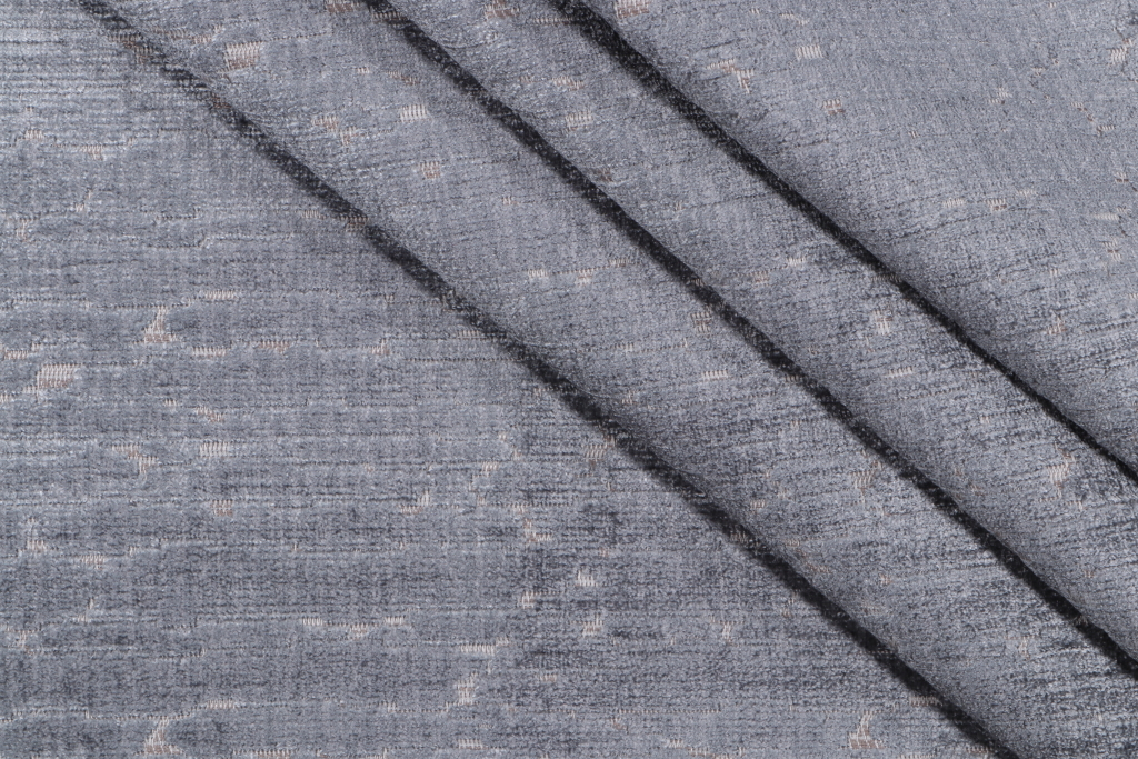 .88 Yards Bruno Velvet Upholstery Fabric in Cement
