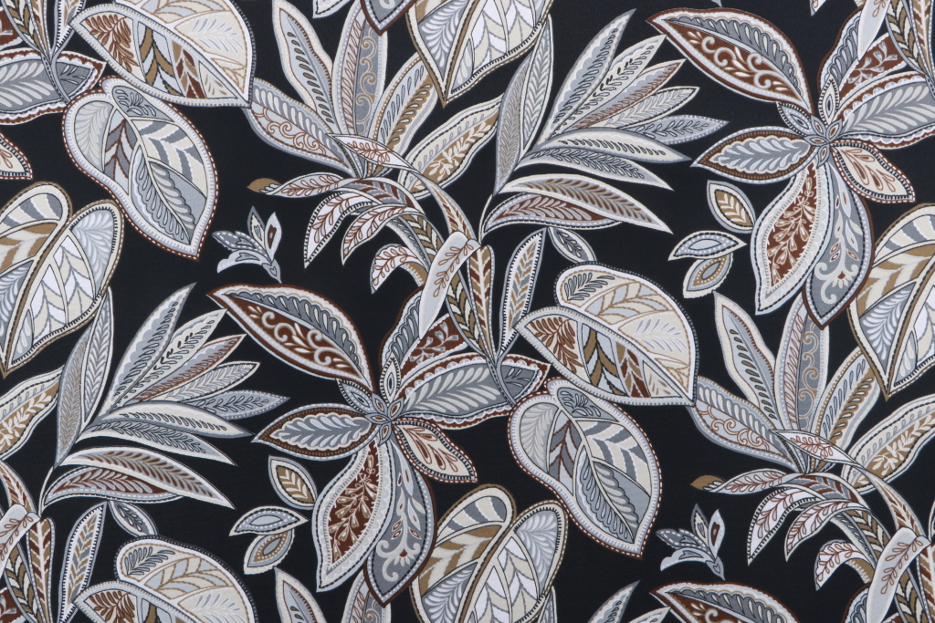 Richloom Crestwood Printed Polyester Outdoor Fabric in Rattan