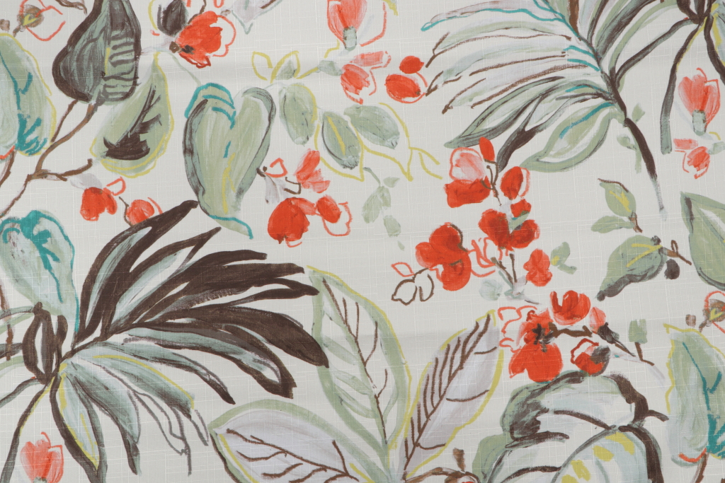 1.25 Yards Regal Fabrics Honolulu Printed Backed Polyester Drapery