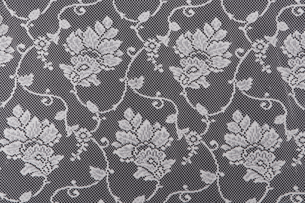 4 Yards Lucie Lace Drapery Fabric in Ivory