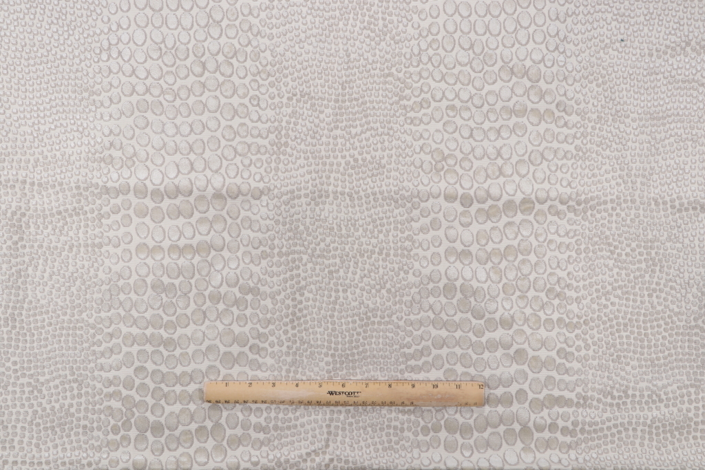 .88 Yards Snakeskin Velvet Upholstery Fabric in Papyrus