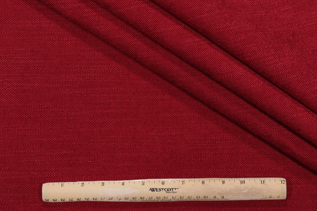 Crypton Villa High Performance Woven Upholstery Fabric in Rouge