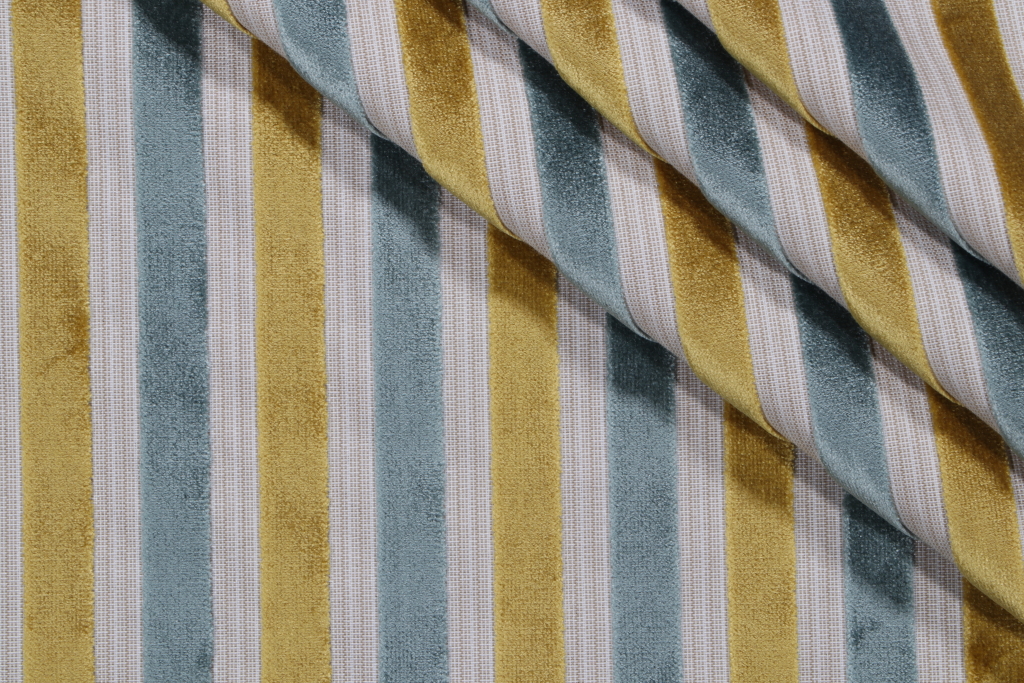 Tipton Woven Velvet Upholstery Fabric in Chartreuse