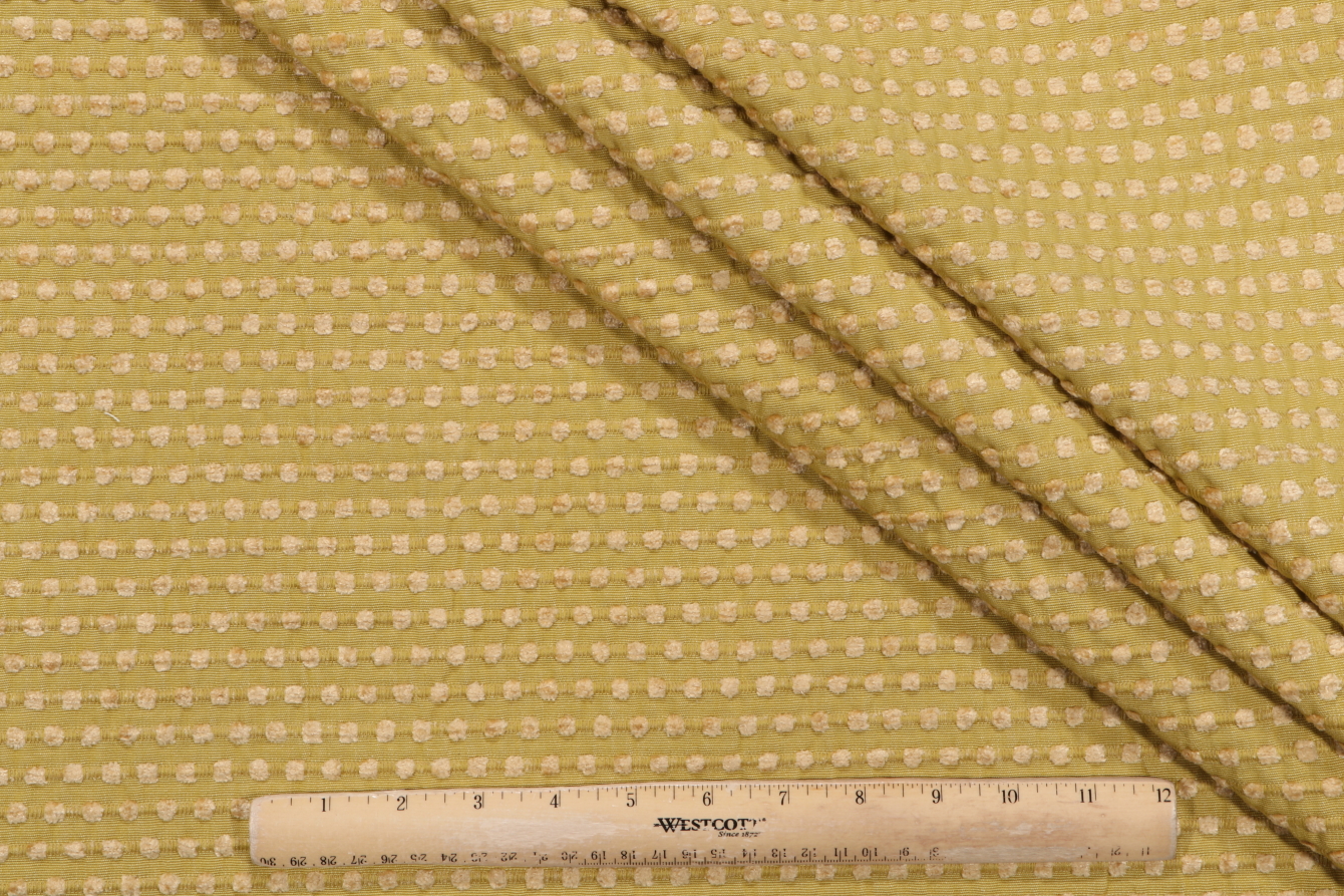 Thibaut Cotton Tails W79231 Woven Chenille Upholstery Fabric in Green