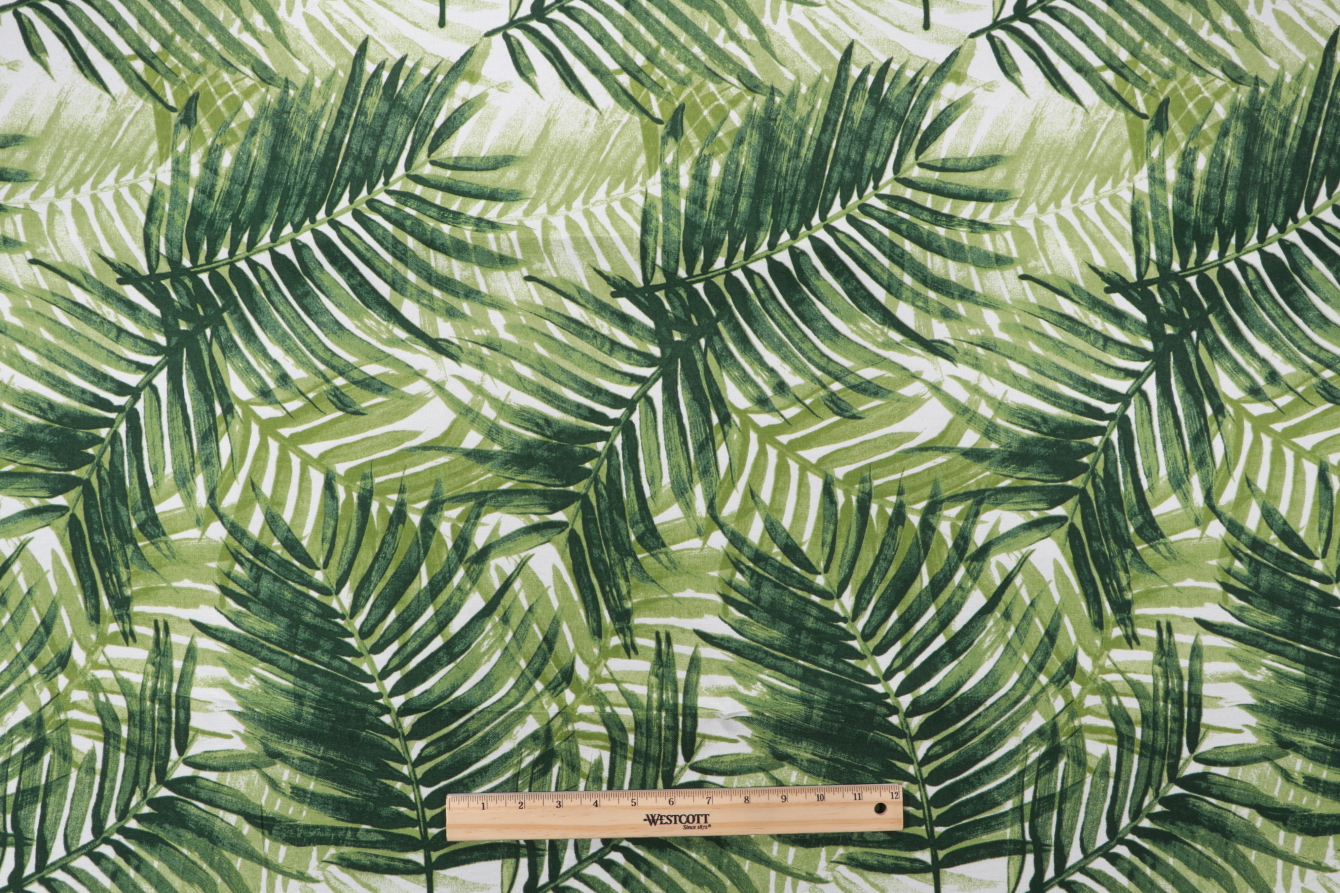 Tommy Bahama Escape Route Printed Polyester Outdoor Fabric in Jade
