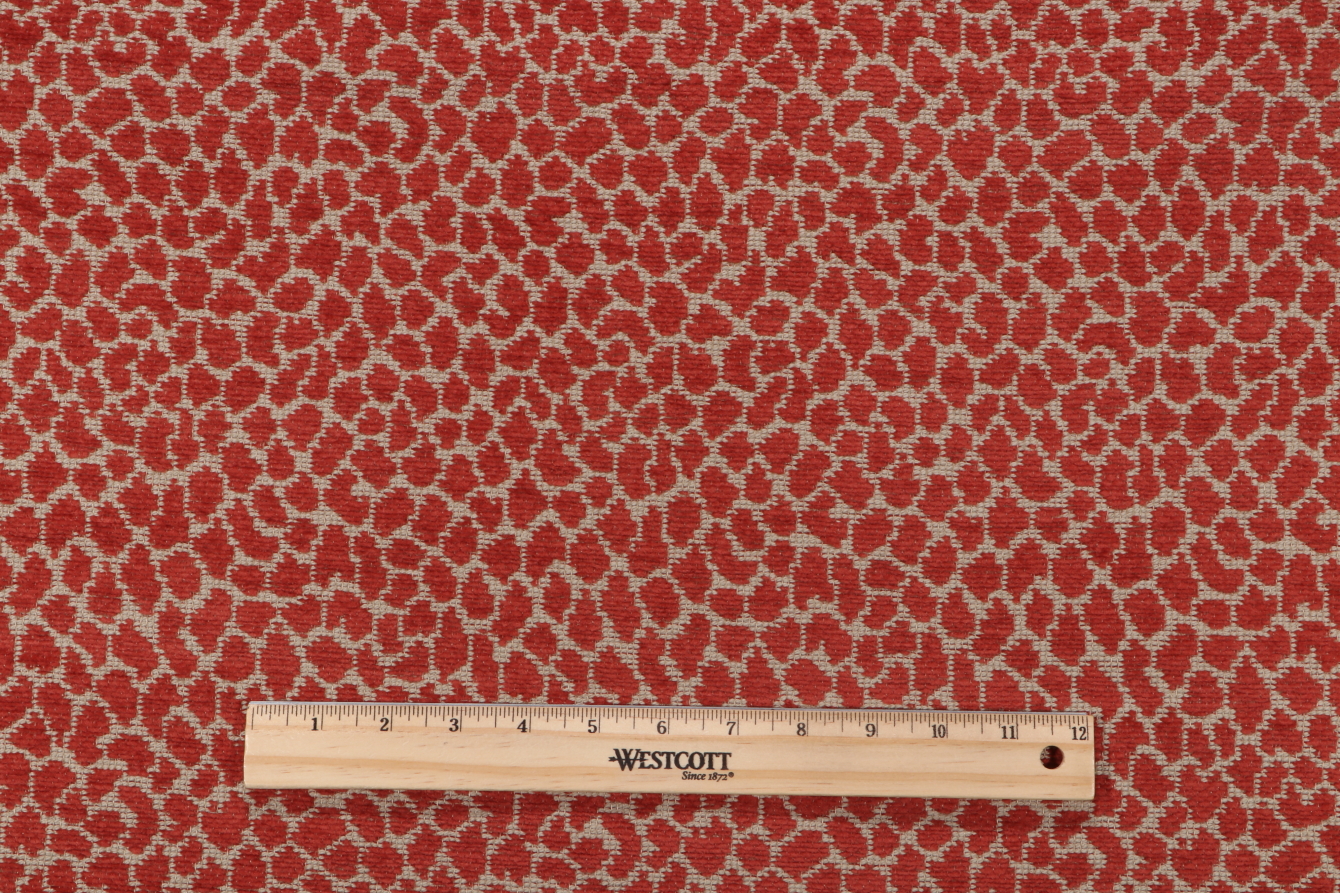 Thibaut Tanzania W7279 Woven Upholstery Fabric in Red