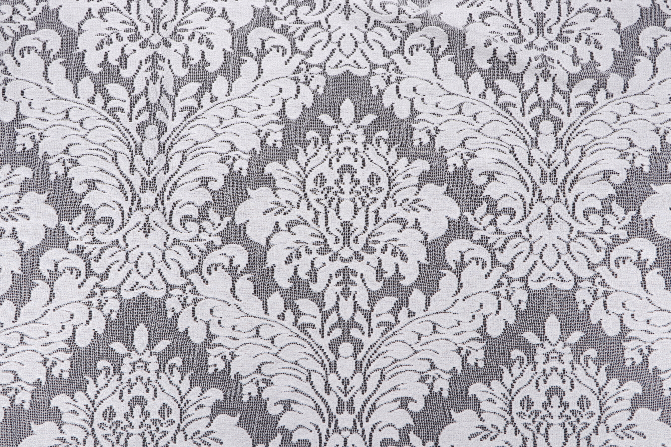1.13 Yards Sasha Lace Drapery Fabric in White