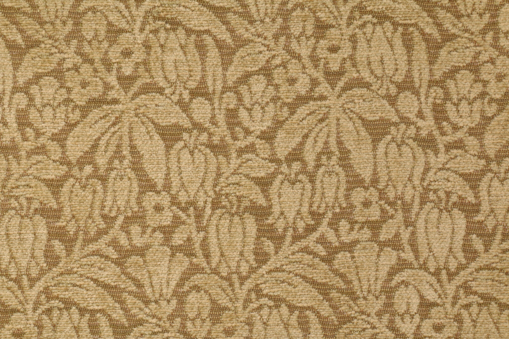 7 Yards Designer Chenille Upholstery Fabric in Leaf