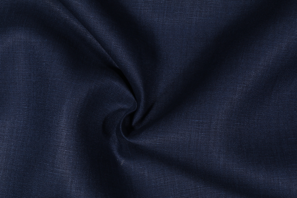 Woven Linen Decorator Drapery Fabric in Navy 7.95 per yard