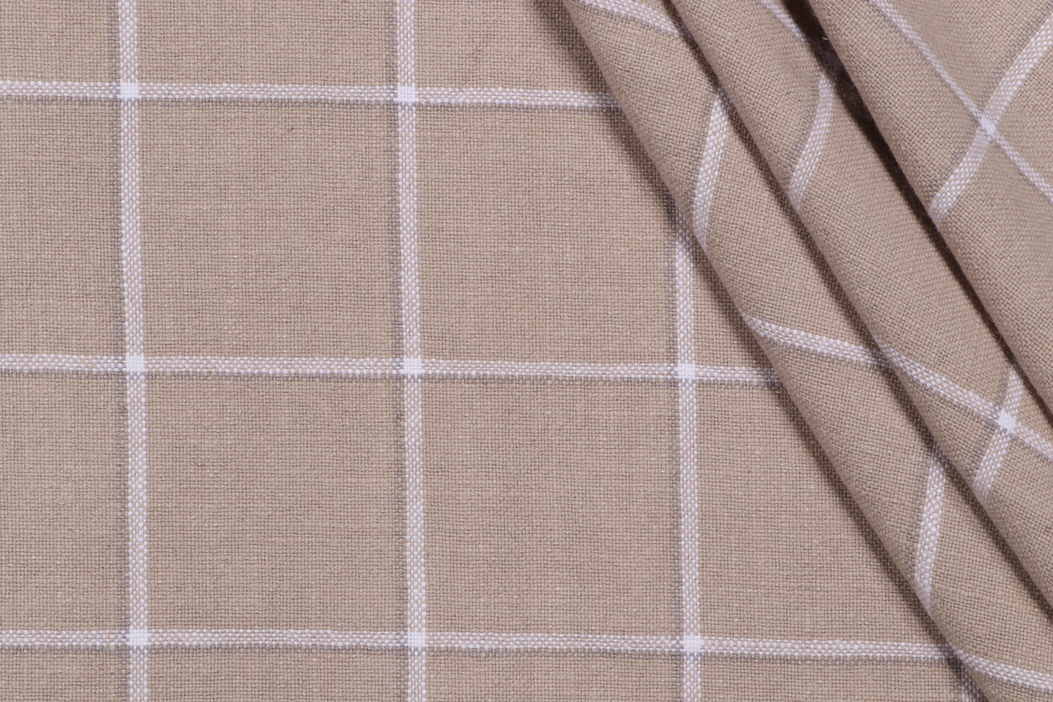 1.88 Yards Madeket Plaid Woven Upholstery Fabric in Dune
