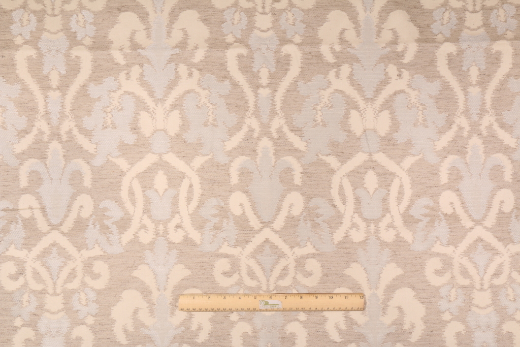 2.8 Yards Basset 770304 Damask Upholstery Fabric