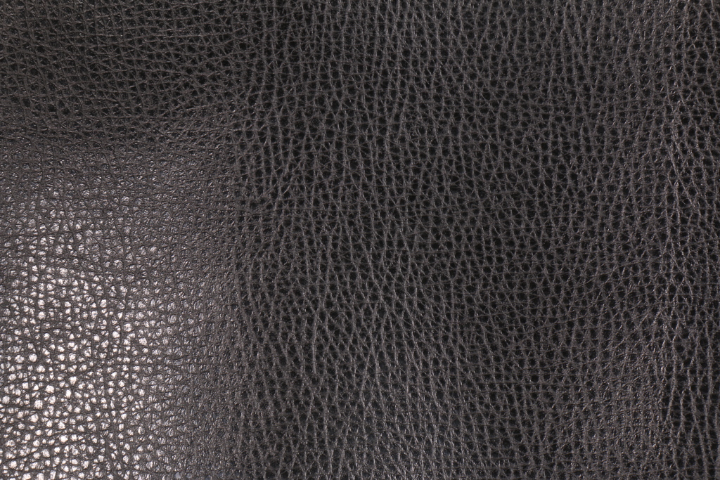 Bonded Leather Upholstery Fabric in Black