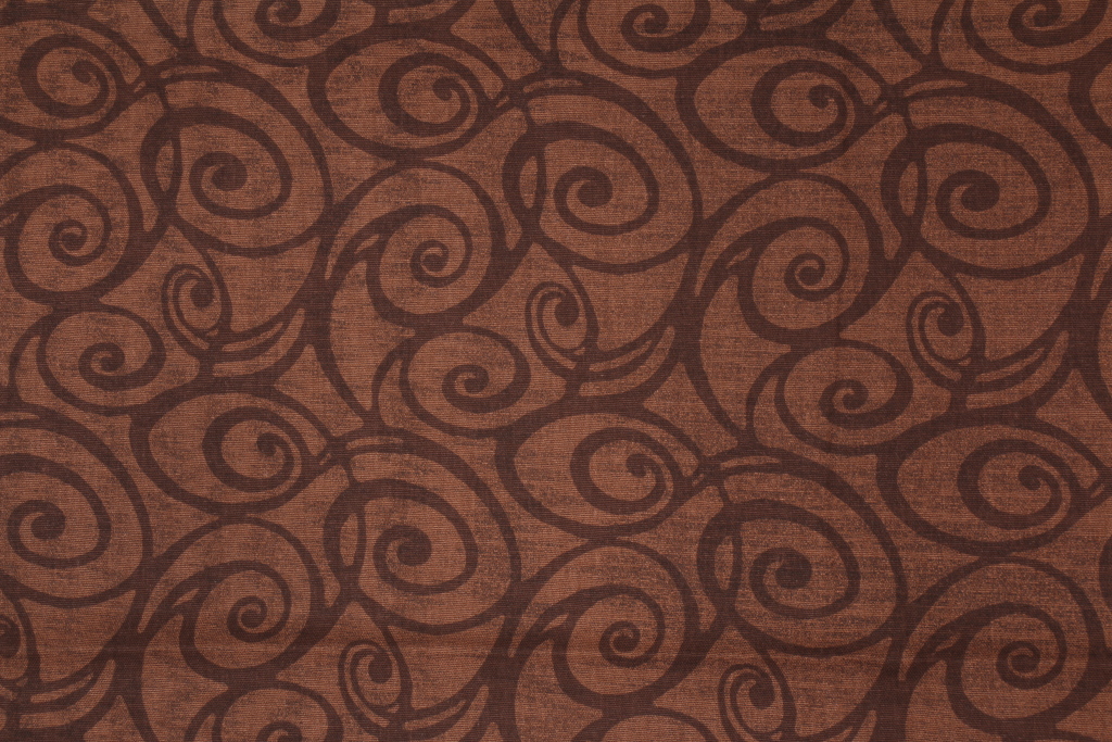 1.3 Yards Mill Creek Zamboni Printed Cotton Drapery Fabric in Maple