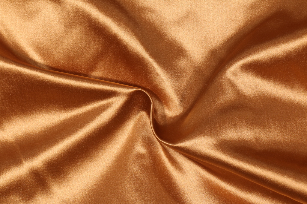 3.1 Yards BH Prism Satin Cotton & Silk Drapery Fabric in Bronze