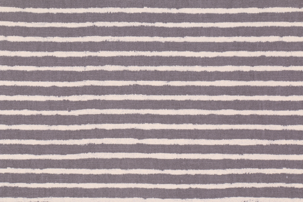 Braemore West Elm Painted Stripe Printed Cotton Drapery Fabric in