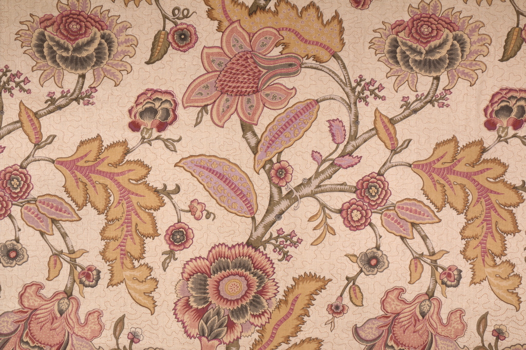 Franklin Floral Printed Linen Decorator Fabric