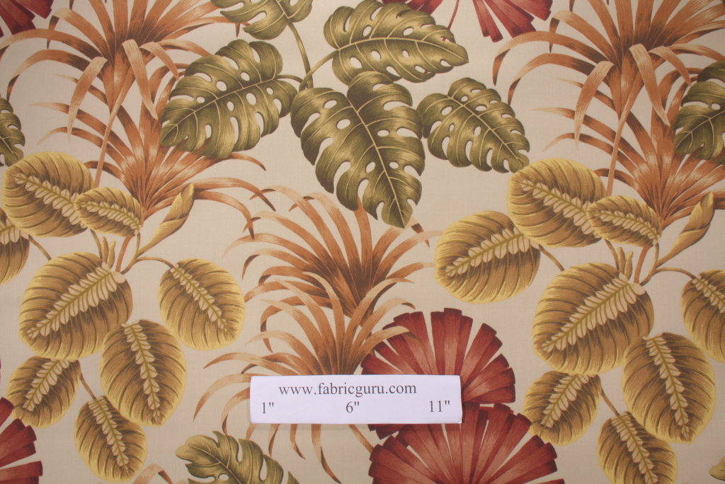 Robert Allen Botany Bay Printed Acrylic Outdoor Fabric in Plantation