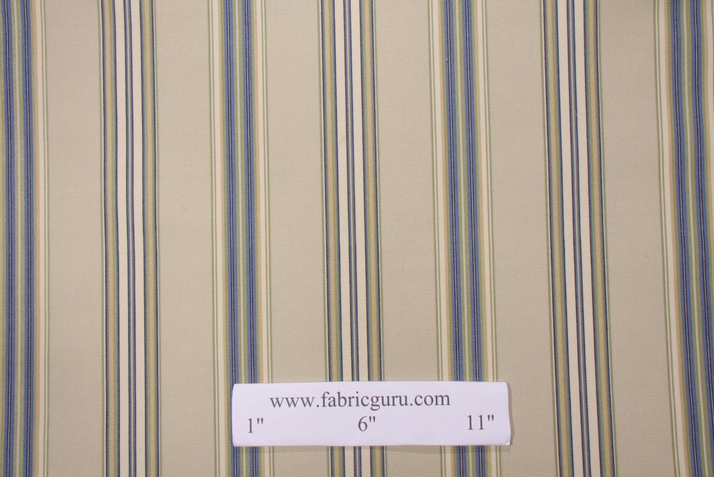 Robert Allen Padgetville Printed Acrylic Outdoor Fabric in Sapphire