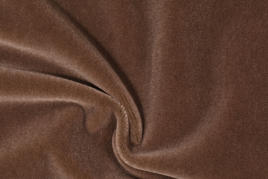 2.8 Yards Designer Mohair Upholstery Fabric in Brownstone