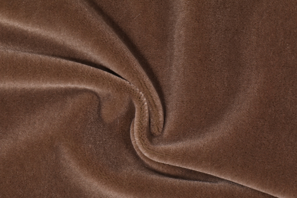 2.8 Yards Designer Mohair Upholstery Fabric in Brownstone