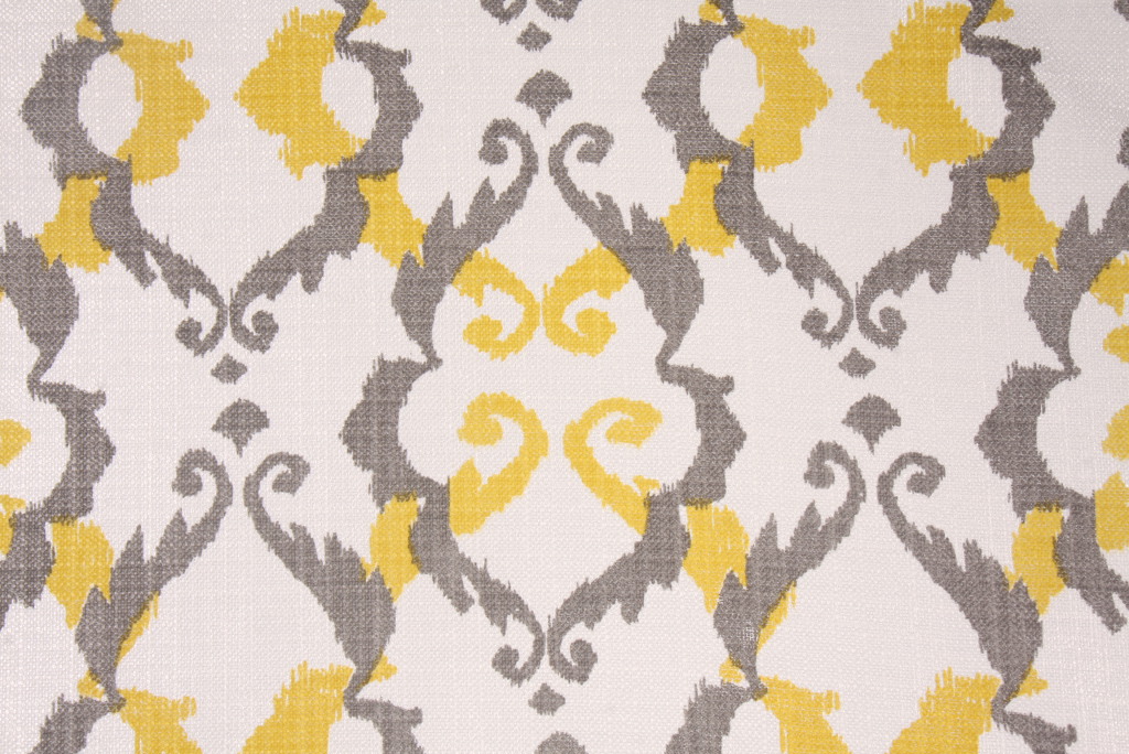 1 Yards Mirror in Metal Printed Poly Drapery Fabric by Claridge