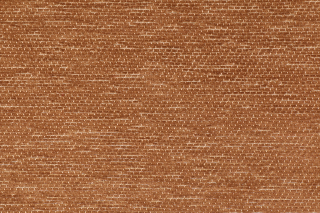 5.5 Yards Robert Allen Donley Cotton Chenille Upholstery Fabric in Nutmeg